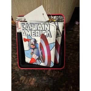 Marvel Comics Captain America Men's Trifold Leather Wallet - Limited Edition